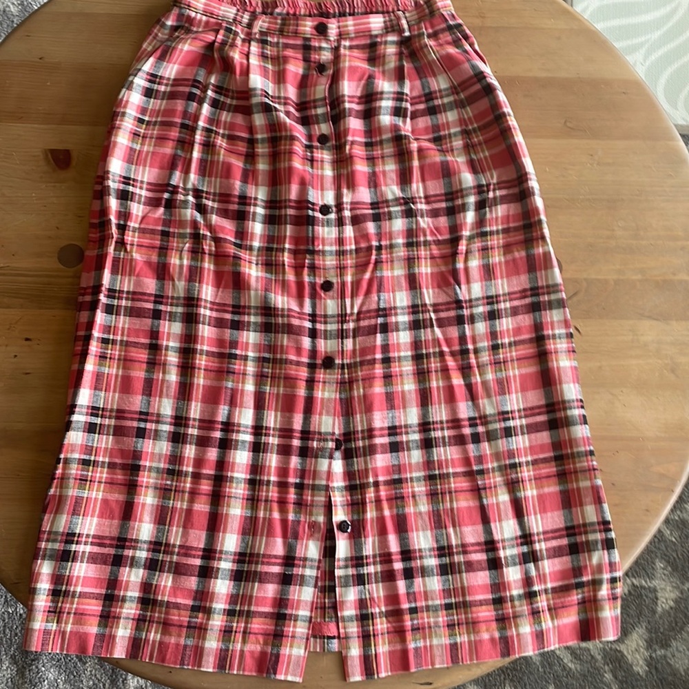 Pendleton linen skirt